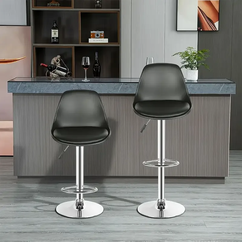 Siyah deri bar taburesi kiralama modern model