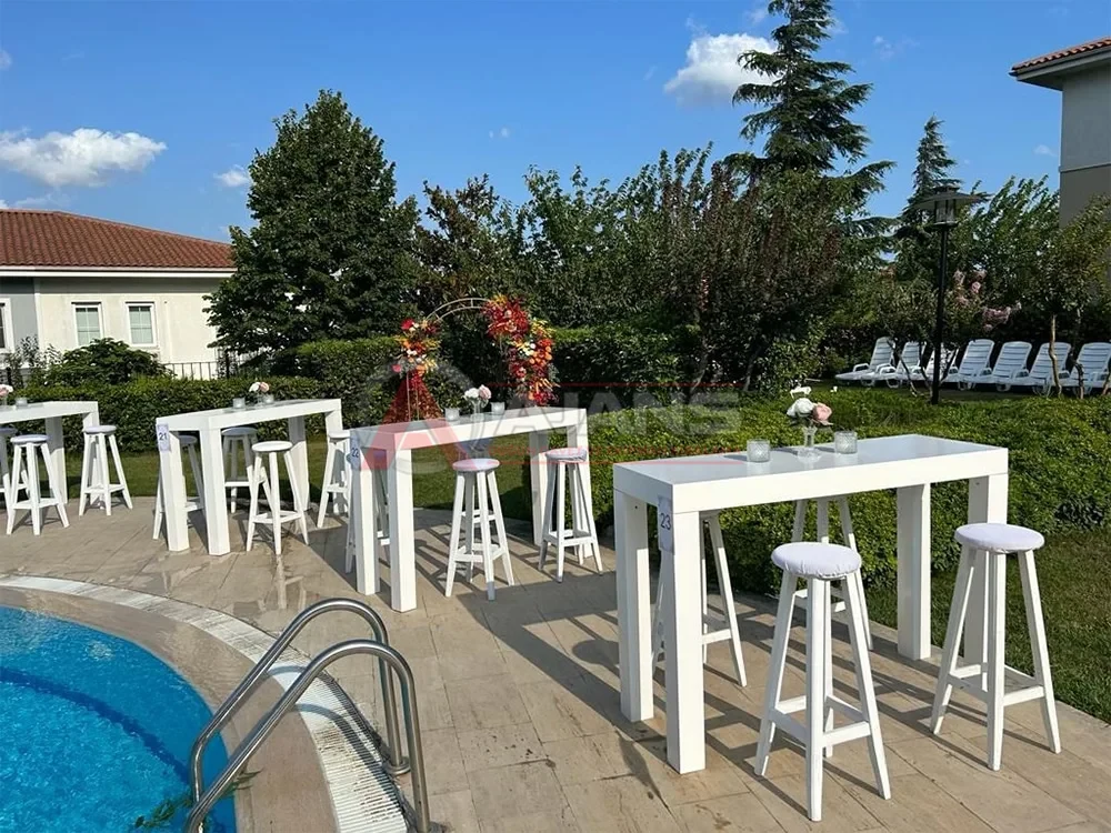 İstanbul Ahsap Bar Masa Kiralama Hizmeti organizasyon hizmeti