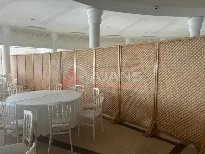 Ahşap paravan kiralama hizmeti